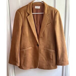 Z SUPPLY Mustard Yellow Women's Blazer - Size Medium